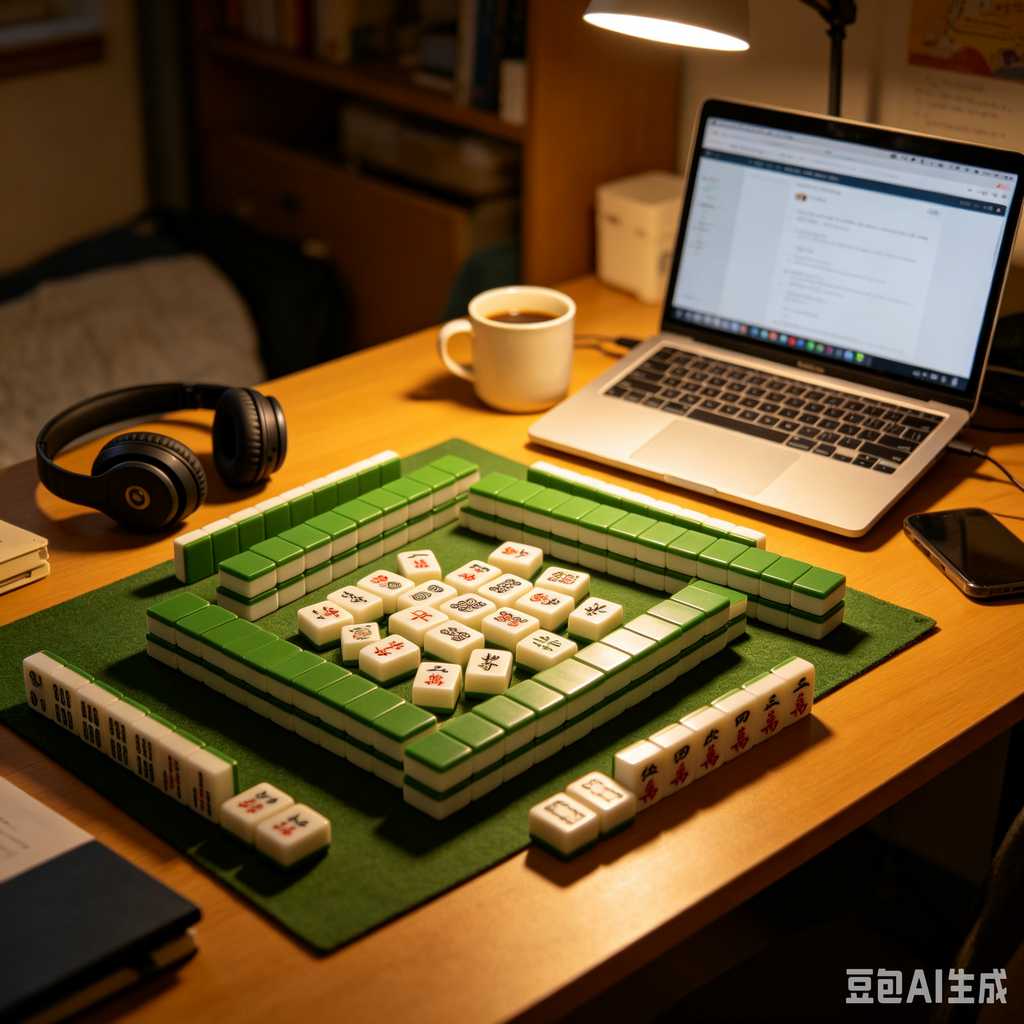 vivid color print mahjong set